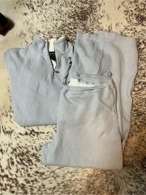 Grey Half-Zip Sweater Set - Lauren Ralph Lauren